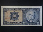 20 Kč 1926 série Ge, perf. SPECIMEN z líce