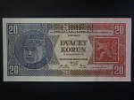 20 Kč 1926 série Me, perf. SPECIMEN z líce