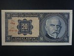 20 Kč 1926 série Chg, perf. SPECIMEN z líce