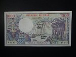 STŘEDNÍ AFRIKA-REPUBLIKA ČAD, 1000 Francs 1980, BNB. B206a, Pi. 7