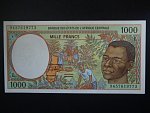 STŘEDOAFRICKÉ STÁTY-GABON, 1000 Francs 1994, BNB. B102Lb, Pi. 402L