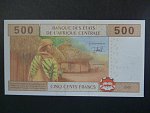 STŘEDOAFRICKÉ STÁTY-ČAD, 500 Francs 2002, BNB. B106Ca, Pi. 406C