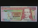 GUATEMALA, 10 Quetzales 1989, BNB. B559d, Pi. 75b