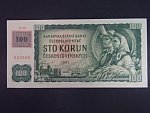 100 Kč 1961/1993 série X 28,  kolek, II.vydání, číslovač 2d, vodoznak 14