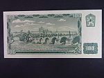 100 Kč 1961/1993 série X 09,  kolek, I.vydání, číslovač 1c, vodoznak 13