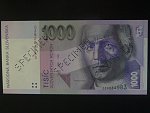 1000 Sk 1995 série G s 3x šikmou 60° perf. SPECIMEN