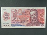 50 Kčs 1987 série F 71, sériové čísla dál od sebe