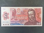 50 Kčs 1987 série F 06, sériové čísla blíž u sebe