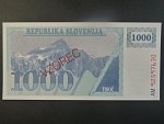 1000 Tolarjev 1992, BNB. B209cs, Pi. 9, s přetiskem VZOREC