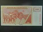 100 Tolarjev 1990, BNB. B206as1, Pi. 6, s přetiskem SPECIMEN, anulát