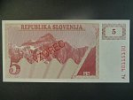 5 Tolarjev 1990, BNB. B203as2, Pi. 3, s přetiskem VZOREC