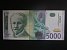 EVROPA-SRBSKO - 5000 Dinara 2003, série AA, BNB. B405a, Pi. 45