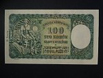 100 Ks 1940 II.vydání, série K 3, 1x perf. SPECIMEN dole