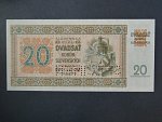 20 Ks 1942 série Ža 28 perf. SPECIMEN dole