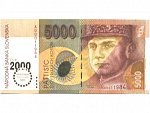5000 Sk 3.4. s. A (2000), přítisk Bi-milénium, Pi. 40