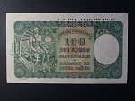 100 Ks 1940 II.vydání, série A 9, 1x perf. SPECIMEN nahoře
