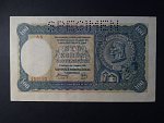 100 Ks 1940 II.vydání, série A 5, 1x perf. SPECIMEN nahoře