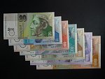 sada bankovek 20 - 5000 Sk 2000 s přítiskem Bi-milénium, všechny sériové čísla končí číslem 