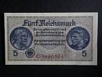 vydání pro obsazené území 1939-45, 5 Reichsmark série C, Ros. ZWK-4a