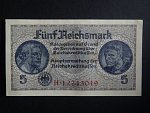 vydání pro obsazené území 1939-45, 5 Reichsmark série H, Ros. ZWK-4a