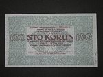 100 K 1919 poukázka království českého, nevydaná, jednostranná