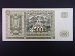 500 Ks 1941 kolkovaná série 3Cf, perf. SPECIMEN nahoře