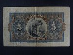 5 drachmas 2. 8. 1918,  BNB. B439d, Pi. 52