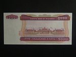 MYANMAR, 5000 Kyats, prefix NJ, BNB. B117