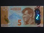 NOVÝ ZÉLAND, 5 Dollars 2015, BNB. B137a, Pi. 191