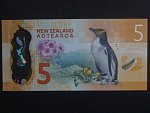 NOVÝ ZÉLAND, 5 Dollars 2015, BNB. B137a, Pi. 191