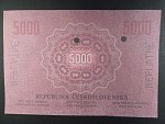 5000 Kč 1919, nejzachovanější známý kus, oboustranná