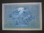 100 K 1919 poukázka království českého, nevydaná, oboustranná