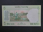 INDIE, 5 Rupees 2011, BNB. B279c, Pi. 94A
