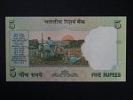 INDIE, 5 Rupees 2001, BNB. B271a1, Pi. 88A