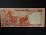 INDIE, 20 Rupees 2014, písmeno E ,prefix 04K 555555, BNB. B287c2 , Pi. 103