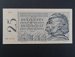 25 Kčs 1958 série S 01 s perf. 3md do obloučku