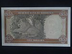 RHODESIE, 5 Dollars 1972, série M10, BNB. B109a, Pi. 32