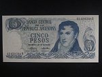 ARGENTINA, 5 Pesos 1974, BNB. B347b, Pi. 294