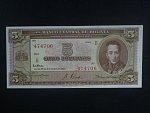 BOLÍVIE, 5 Bolivianos 1947, BNB. B327a, Pi. 138a