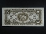 BOLÍVIE, 5 Bolivianos 1947, BNB. B327a, Pi. 138a