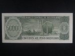 BOLÍVIE, 50000 pesos Bolivianos 1984, BNB. B356b, Pi. 170
