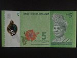 MALAJSIE, 5 Ringgit 2017, BNB. B149b, Pi.52b