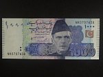 PAKISTÁN, 1000 Rupees 2017 série NK, BNB. B238p, Pi. 50i2