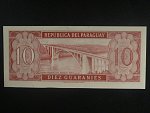 PARAGUAY, 10 Guaranies 1952 varianta podpisu 2, číslovač vlevo nahoře, BNB. B812c