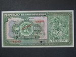 100 Kč 14.1.1920 s. U anulát, 1x přetisk SPECIMEN