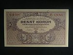 10 Kč 1927 série B 010, perf. NEPLATNÉ
