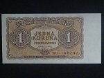 1 Kčs 1953 série HU, tiskárna STC Praha
