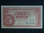 5 Kčs 1949 série A 22