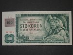 100 Kč 1961 s. Z, kolek, Baj. CZ 1b, Pi. 1, nepatrný přehyb