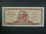 KUBA, 10 Pesos 1984 specimen MUESTRA, BNB. B826hs, Pi. 93